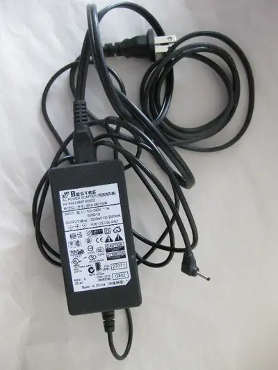 Genuine Bestec AC Power Adapter / AC converter & Power Cord, View more