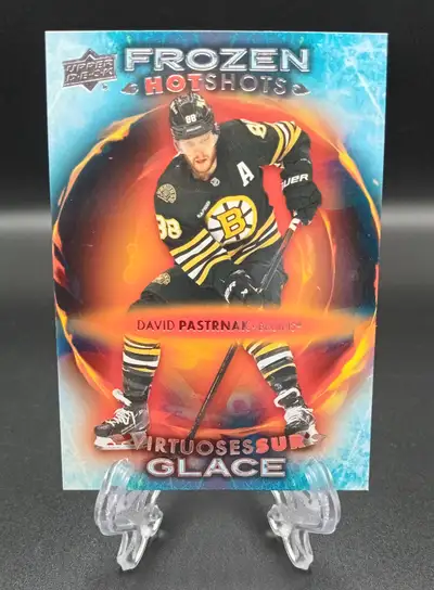 2024-25 UD Tim Horton's David Pastrnak # FH-8 Frozen Hot Shots, View more