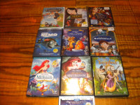 Disney Pixar dvd / blu ray lot of 10 Princess and others