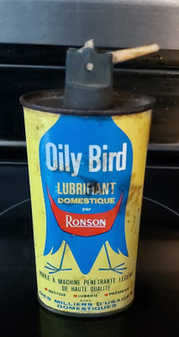 Ronson only bird vintage tin