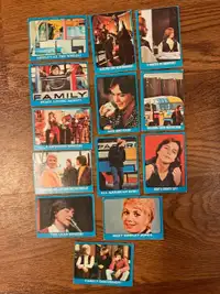 Lot of 13 1971 Partridge Family Trading Cards Blue Border