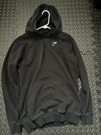 Gymshark hoodie black mens small