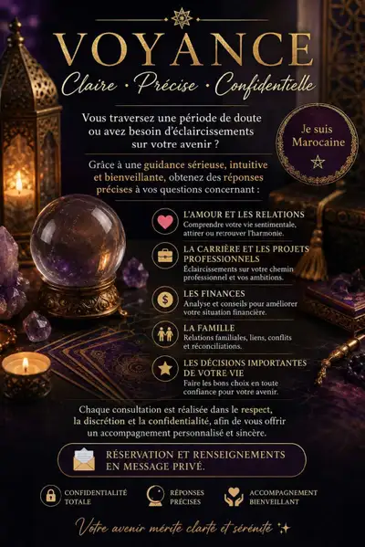 VOYANCE CLAIRE • PRÉCISE • CONFIDENTIELLE ✨ Vous traversez une période de doute ou avez besoin d'écl...