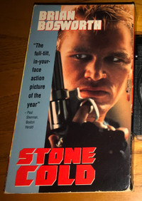 Stone Cold VHS ~ Brian Bosworth (1991) Action Cult Movie