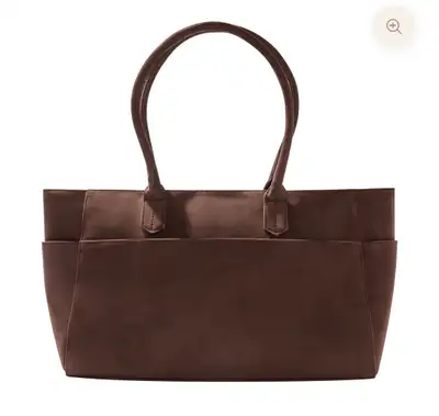 Mali + lili brown faux suade tote, View more