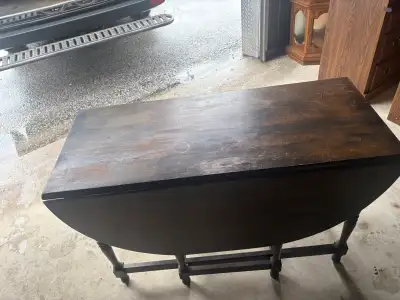Free delivery used Drop Leaf Dining Table, View more