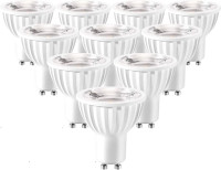 LED GU10 Light Bulbs 3000K Bright White Dimmable  50W - 10