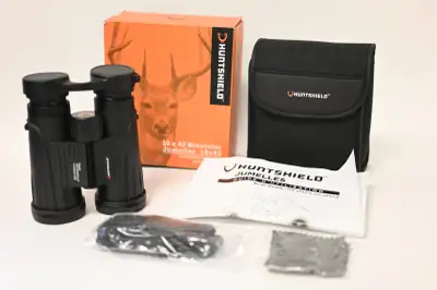 Binoculars Huntshield 10x42 waterproof Brand New. Please see pictures for more details. We are locat...