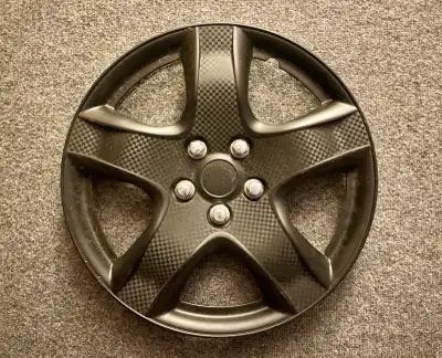 Set of 4, 17inch Carbon fiber hub caps If the ad is up, they’re still available!