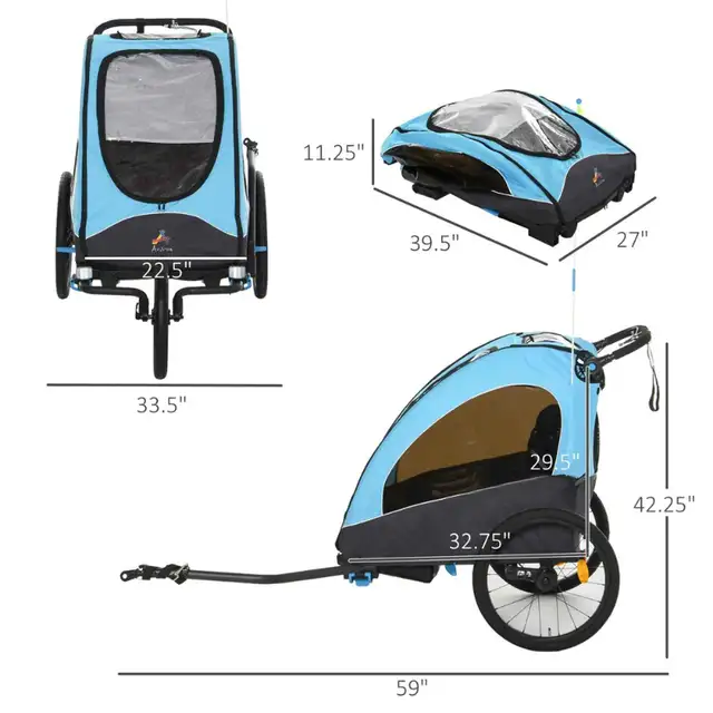 Kids bike trailer or push jogger, new in Kids in City of Toronto - Image 3