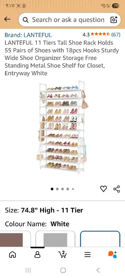 Lanteful Shoe Rack, View more