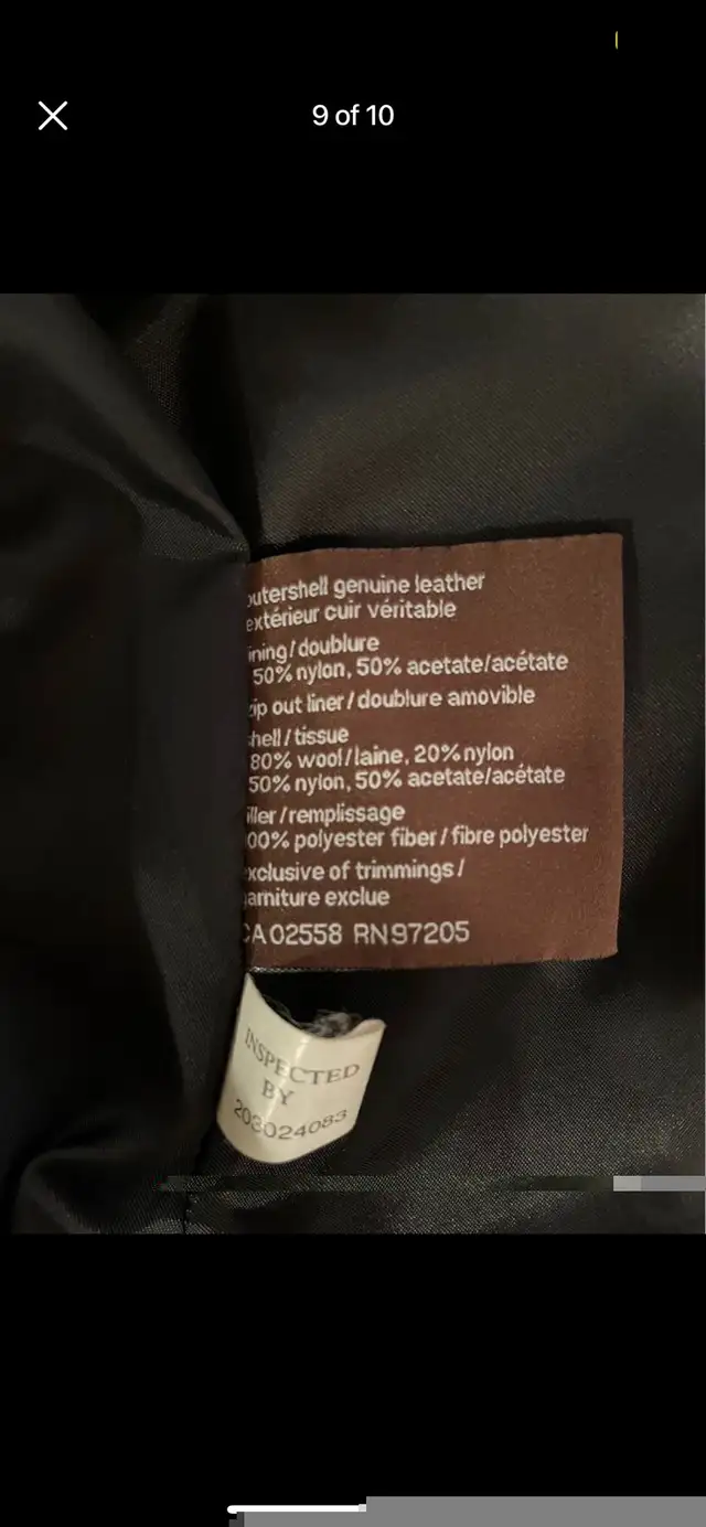 MENS DANIER SUPER SOFT LAMB SKIN BLACK LEATHER JACKET in Men's in Oshawa / Durham Region - Image 8