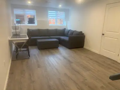 Bright, newly renovated basement available on April 1 for rent. Large above-ground windows bring in...