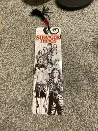 Stranger things bookmark