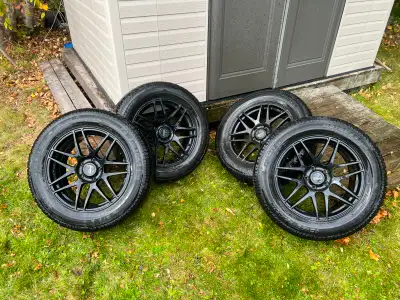 These rims have just been cleaned and are ready to go. The tires are too worn for use. Lug nuts incl...