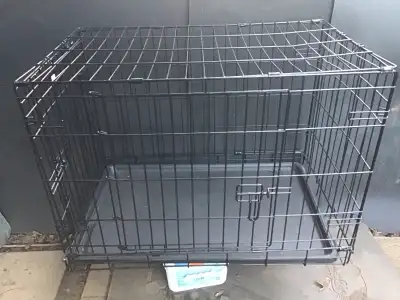 36"Large Dog Crate Dog Cage Dog Kennel Metal Wire Double-Door, View more