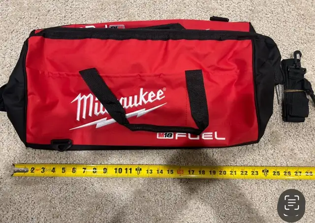 Brand new Milwaukee fuel XL large tool bag with shoulder strap