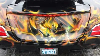 Excellent condition. Selling due to health. Only 14,000 KM. Custom matching seat, 2 custom painted m...