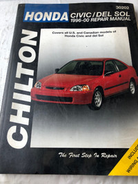 1996 - 2000 CHILTON HONDA CIVIC / DEL SOL REPAIR MANUAL #M0073