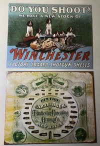 Winchester Guns & Ammo Signs - 3 to Choose From