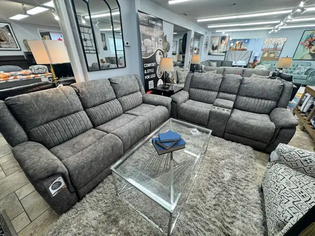New Cozy 2-Piece Recliner Sofa Love Seat Comfort Huge Sale