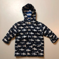 Hatley Kids Shark Rain Jacket Size 3