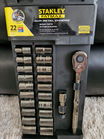 Stanley FatMax Mechanic Tool Set 22 piece 1/2 drive *NEW*, View more