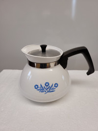 VTG 6 Cup Corning Ware “Blue Cornflower” Teapot & Lid