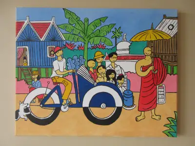 Happy Bright Original Painting On Canvas, View more