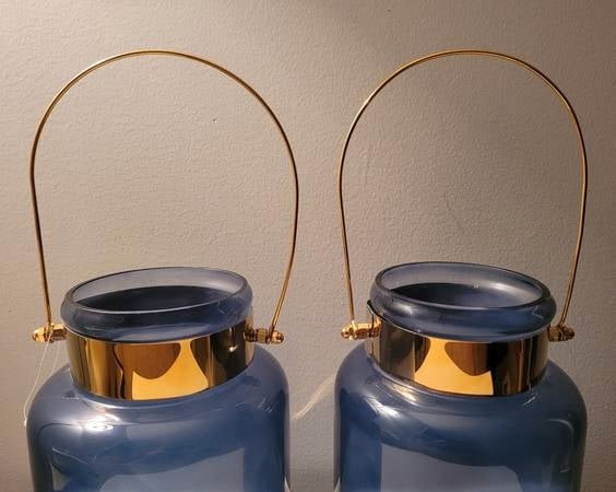 2 Large Glass Lantern Candle Holders - New in Home Décor & Accents in Vancouver - Image 3