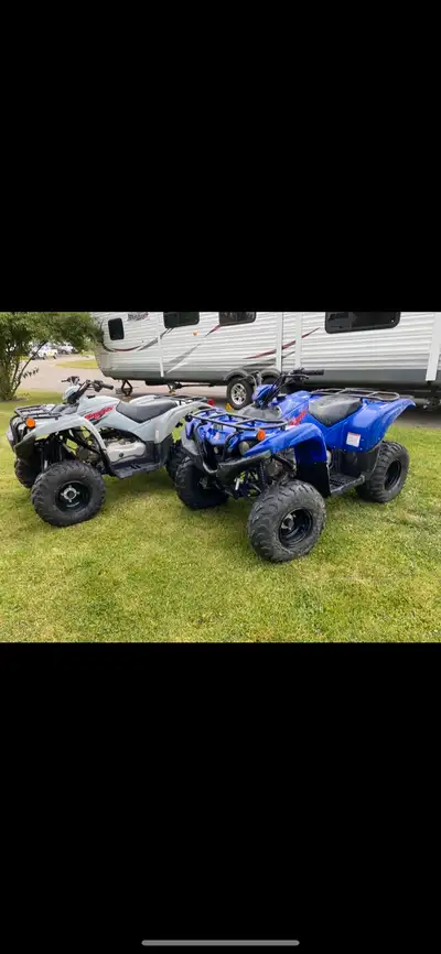 Selling two Yamaha Grizzly 90s. Barely used. Bought brand new in 2023. The blue one is a 2022 and th...