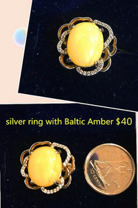 Amber rings for sale price start from $30