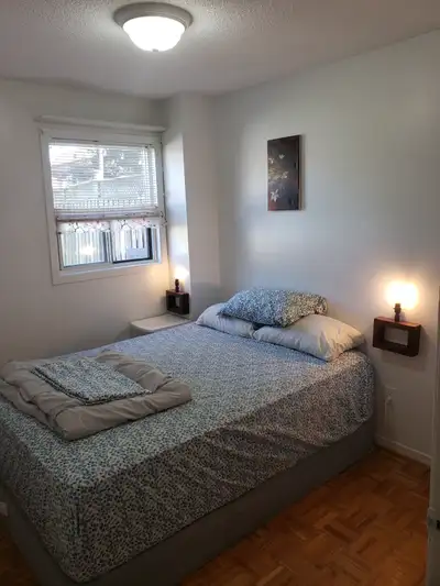 One Bedroom Toronto All included Ground Floor Apt with a Huge Fully Fanced Backyard, plus Private Ba...