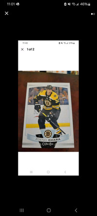 2019-20 O-Pee-Chee Hockey Zdeno Chara Boston Bruins Hockey Card
