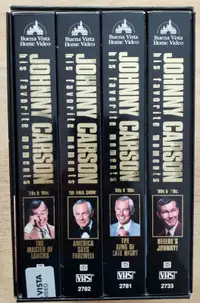 VHS - THE JOHNNY CARSON COLLECTION - 4 Cassettes (like new)