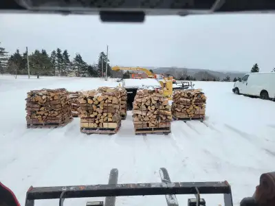 pallets of firewood seasoned ready to burn, View more