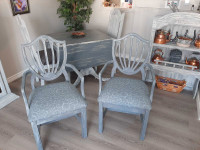 Oak ARM chairs. Vintage all redone! Very comfy! Dining Chair set