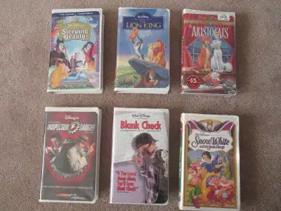 Collection of Disney VHS Movies. Priced individually. Scroll down to view prices Sparingly used and...