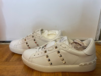 Valentino Garavani White Rockstud Untitled Open Sneakers