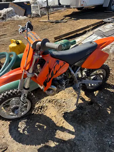 2003 ktm 50 SX pro junior LC Bought it for my son and he says it is to loud, Has a racing exhaust on...