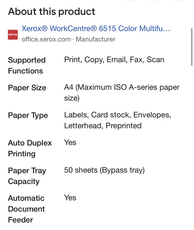 Xerox multifunction printer/copier in Printers, Scanners & Fax in St. Catharines - Image 10