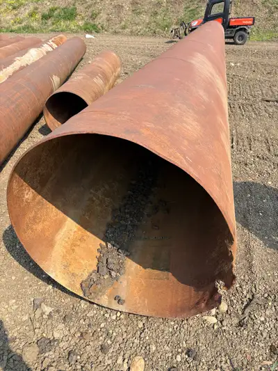 42 inch 375 wall pipe for sale Suitable for culverts road crossings Bob at Bob’s Pipe Sales Ltd 780-...