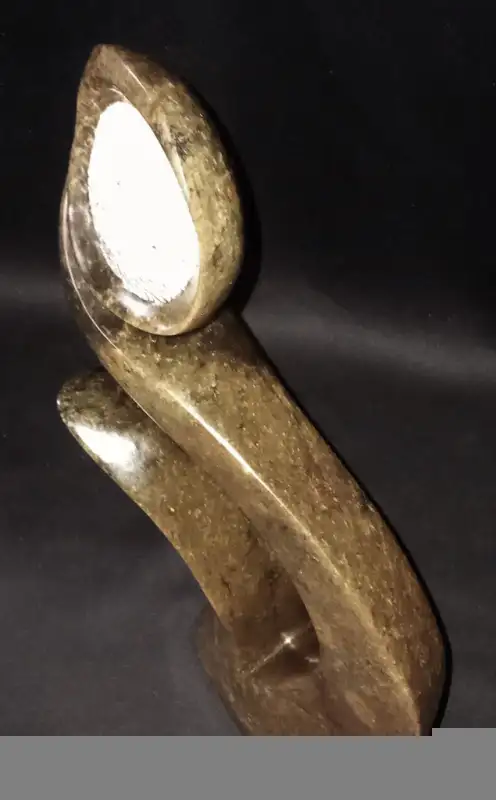 RARE Hand Carved Shona Stone 'Flower' Sculpture by Onias Mupumha in Arts & Collectibles in London - Image 8