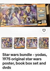 Star wars bundle - yodas, 1977 original poster, book/ dvd sets St. Catharines Ontario Preview