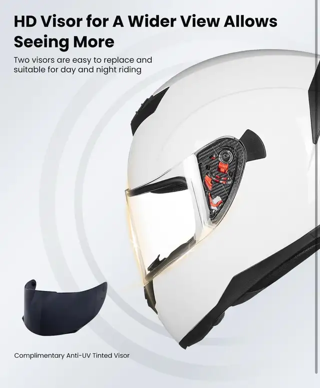 ILM Full Face Motorcycle Helmet for Motocross Street Bike DOT in Clothing, Shoes & Accessories in Mississauga / Peel Region - Image 4