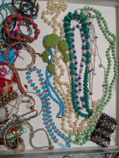GARAGE SALE PRICES!Custom and hand made necklaces and bracelets, View more