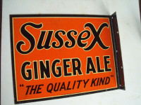 Looking for the following Sussex vintage soda flange sign.
