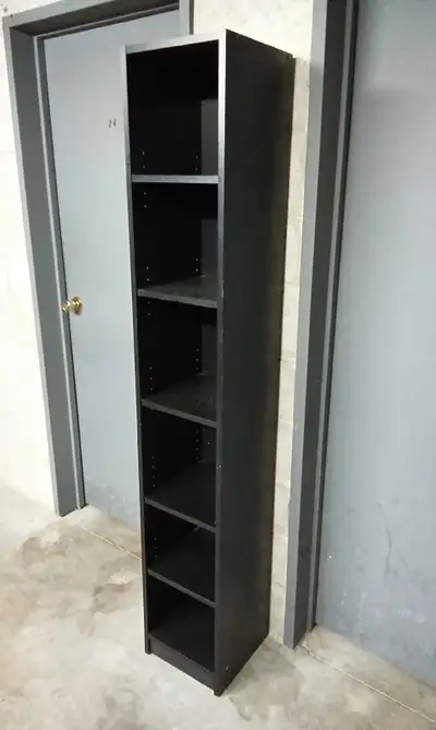 Étagère verticale noir à 6 tablettes ajustables (Quantité: 2), View more