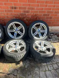 Set of 17” BMW 3 Series Rims On Winter/Snow Tires