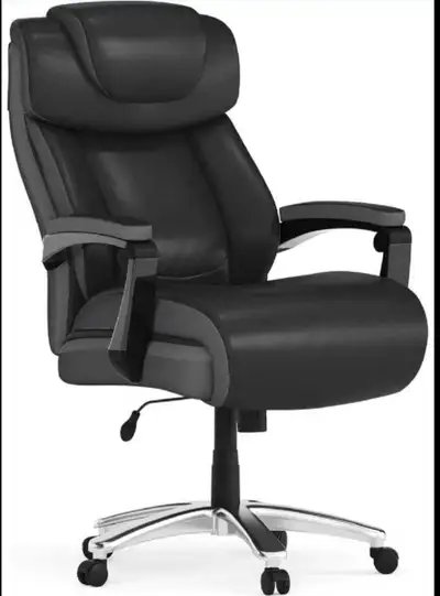 HERCULES Series Big & Tall 500 lb. Rated Black LeatherSoft chair, View more